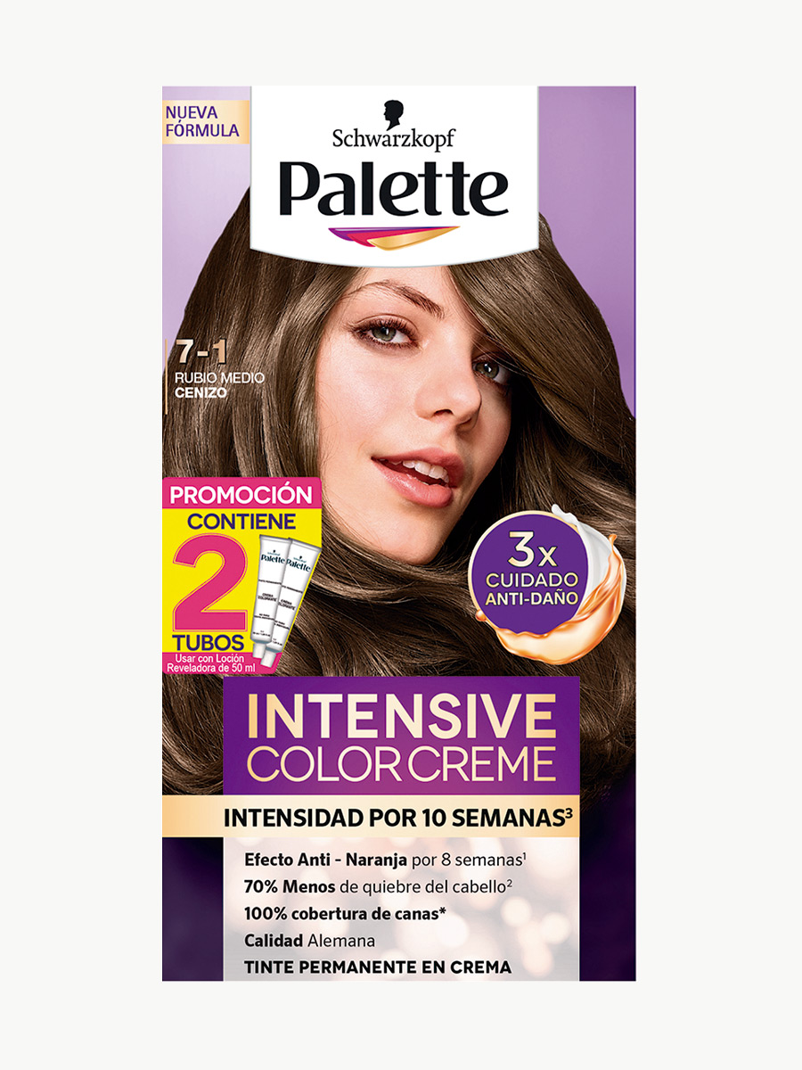 Palette -Tinte Rubio Medio Cenizo 7-1