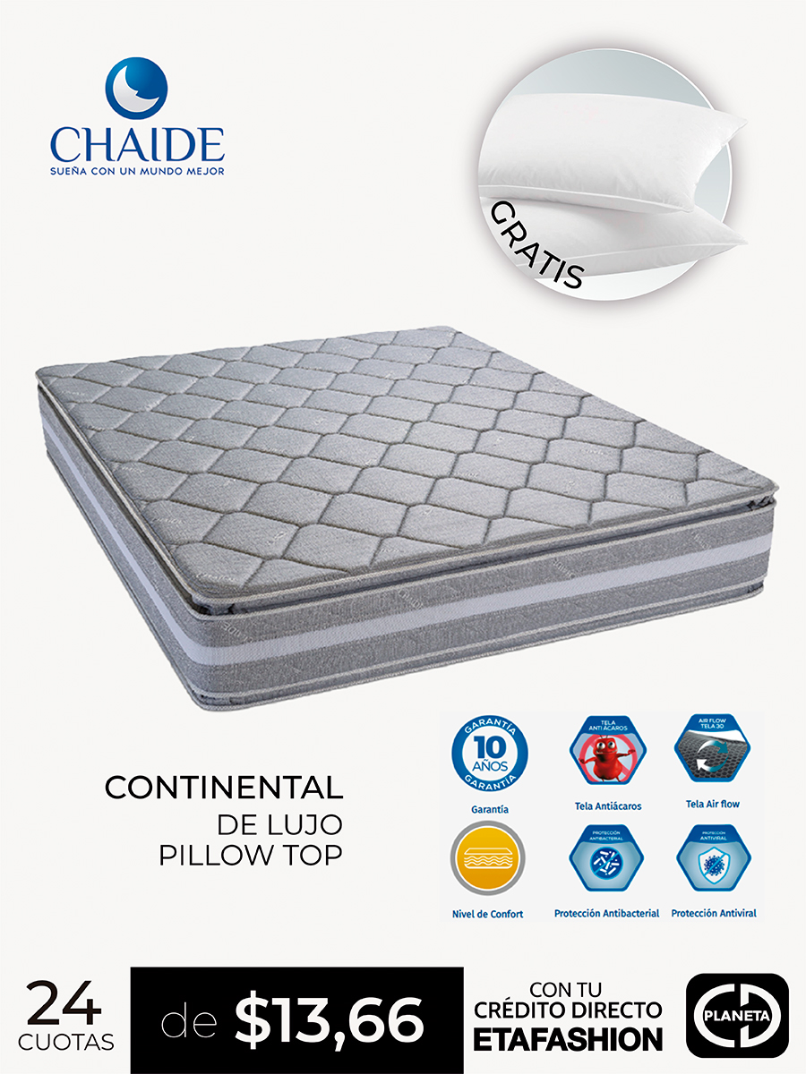 Colchón 2 Plazas <em class="search-results-highlight">Chaide</em> Continental Pillow Top