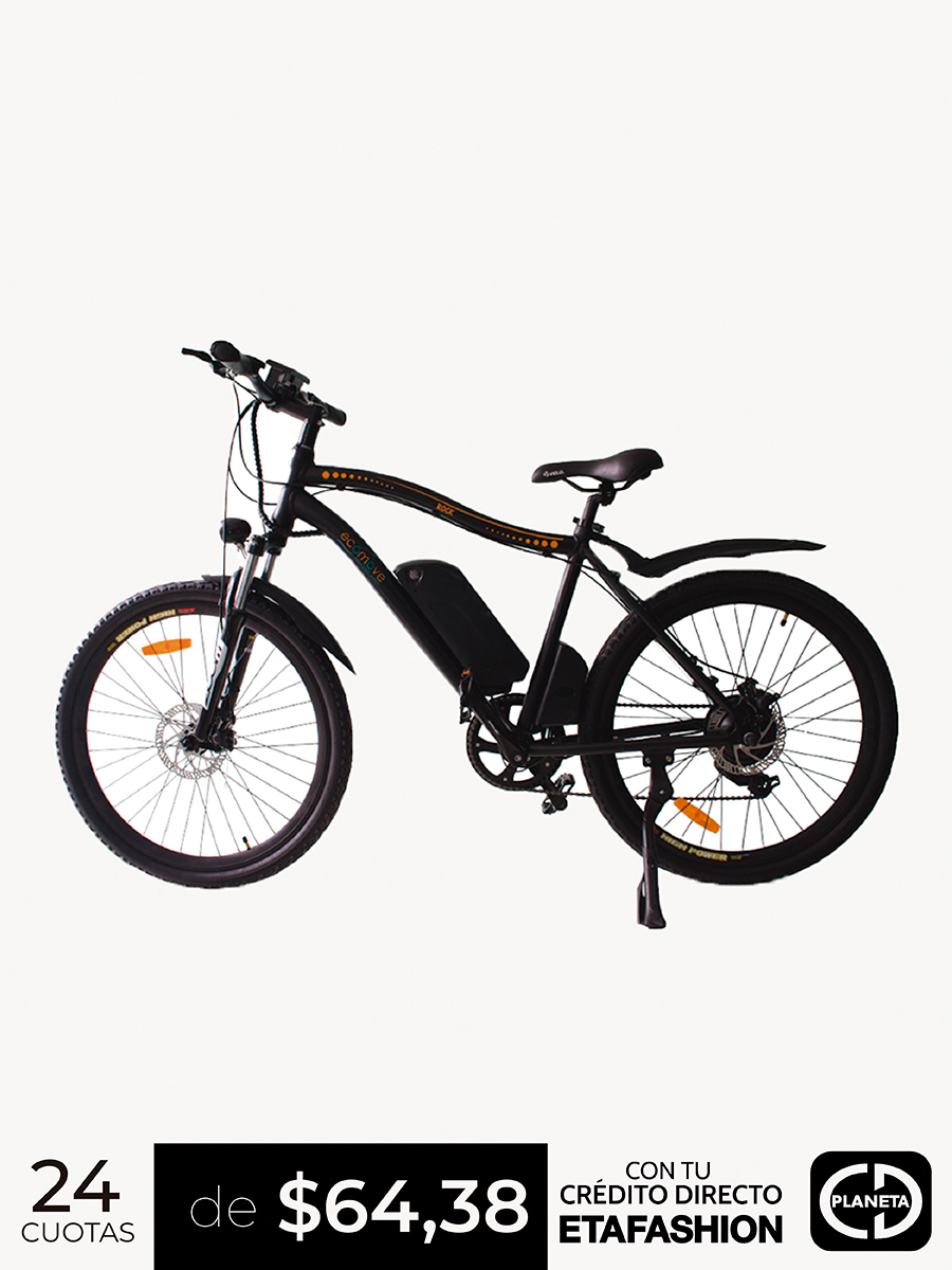 Bicicleta Eléctrica Rock 195 - 26" 250W Naranja - Ecomove