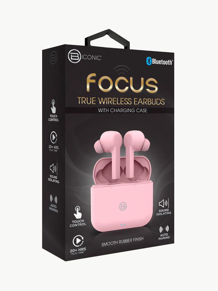 Auriculares Inalámbricos By Tech Biconic Focus / Rosa