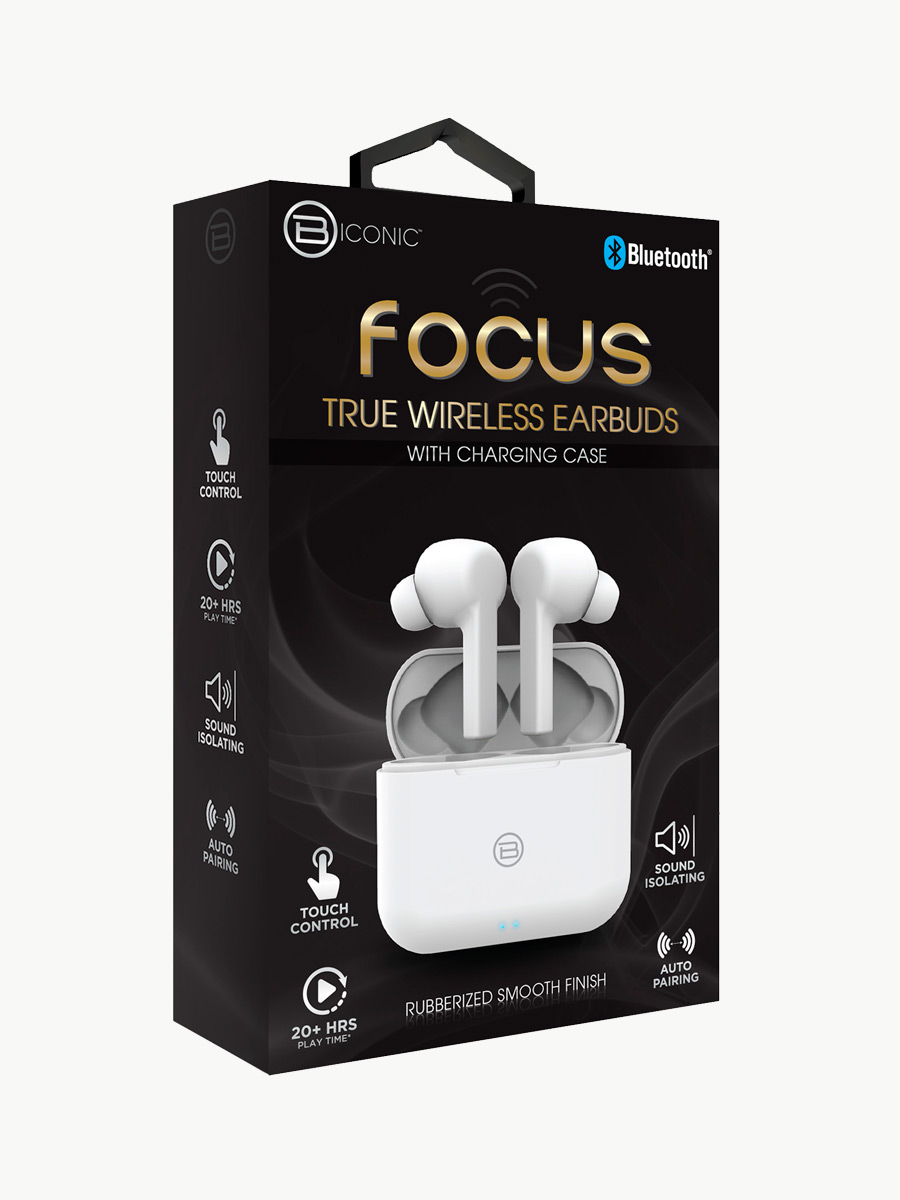 Auriculares Inalámbricos By Tech Biconic Focus / Blanco