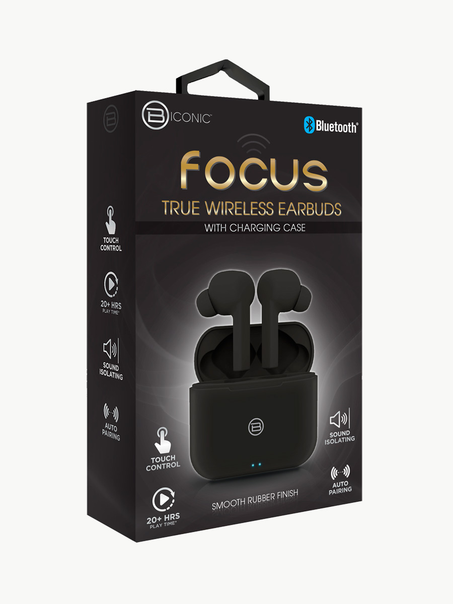 Auriculares Inalámbricos By Tech Biconic Focus / Negro