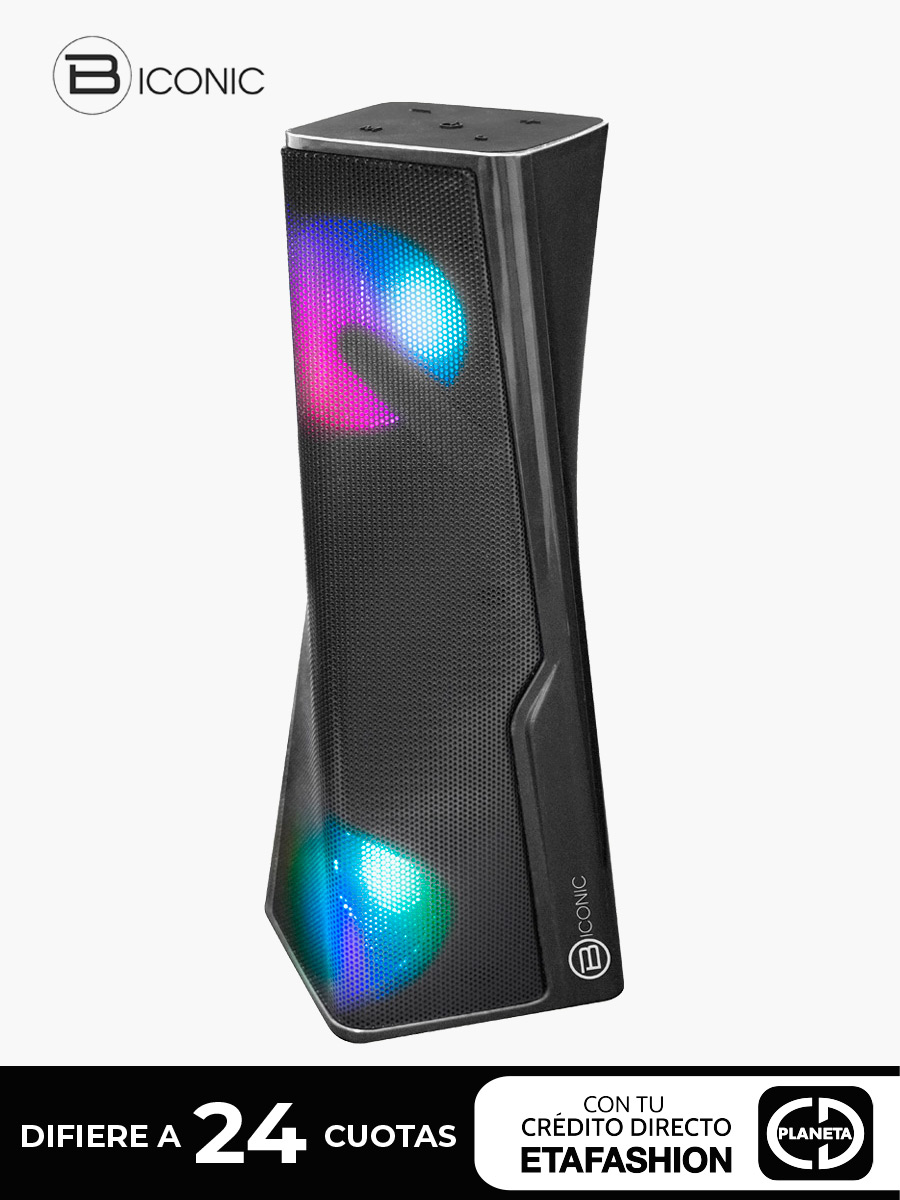 Altavoz Inalámbrico By Tech Biconic Sound Twist con Iluminación Multicolor