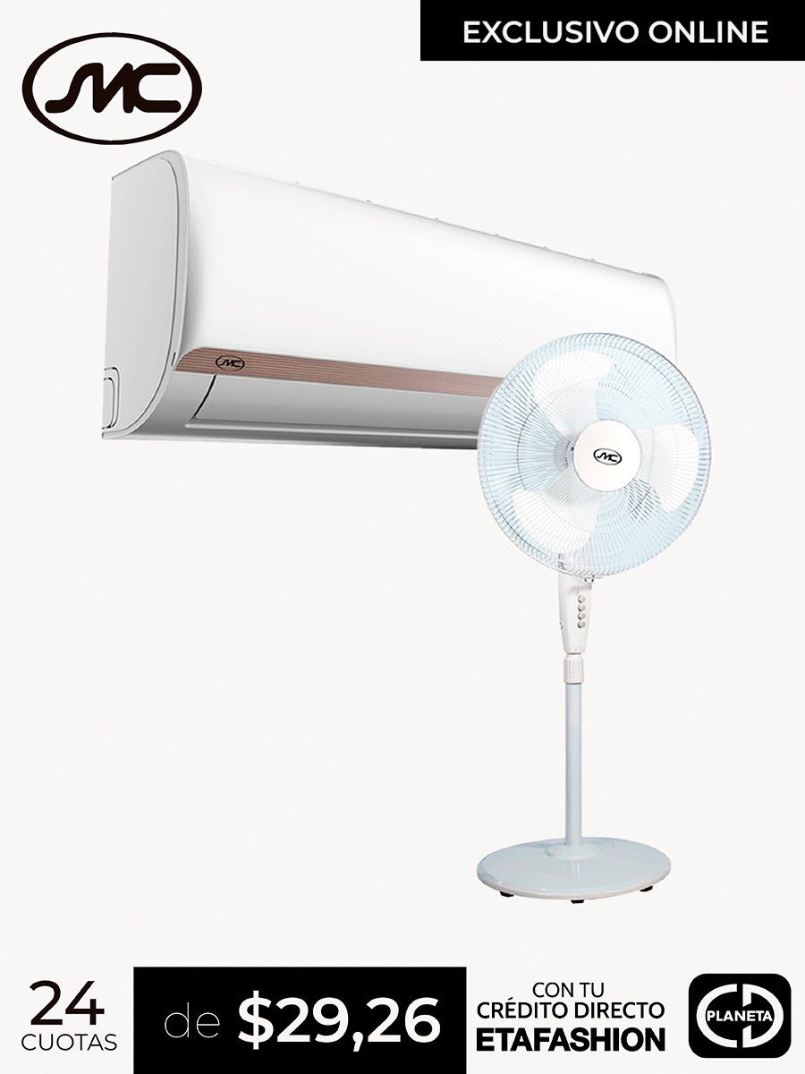 Combo SMC Aire Acondicionado Inverter + Ventilador Pedestal