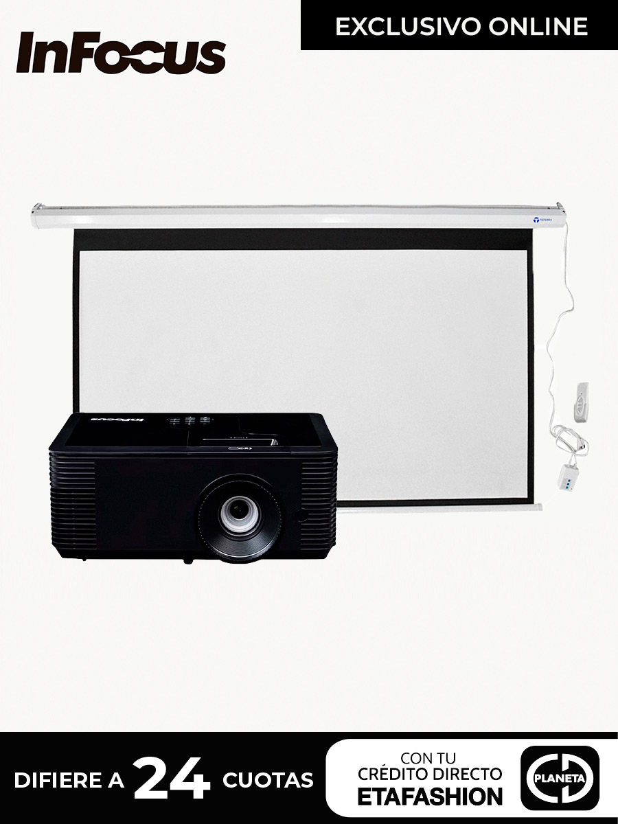 Combo Proyector Infocus Genesis IN2136 + Pantalla 80" Terrax SEE9801