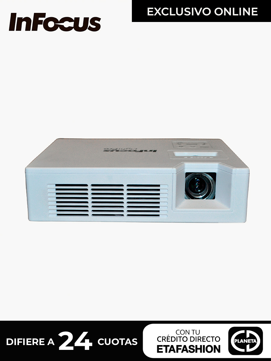 Combo Proyector Infocus Portátil IN1146 + Pantalla Terrax 80" SEE9801