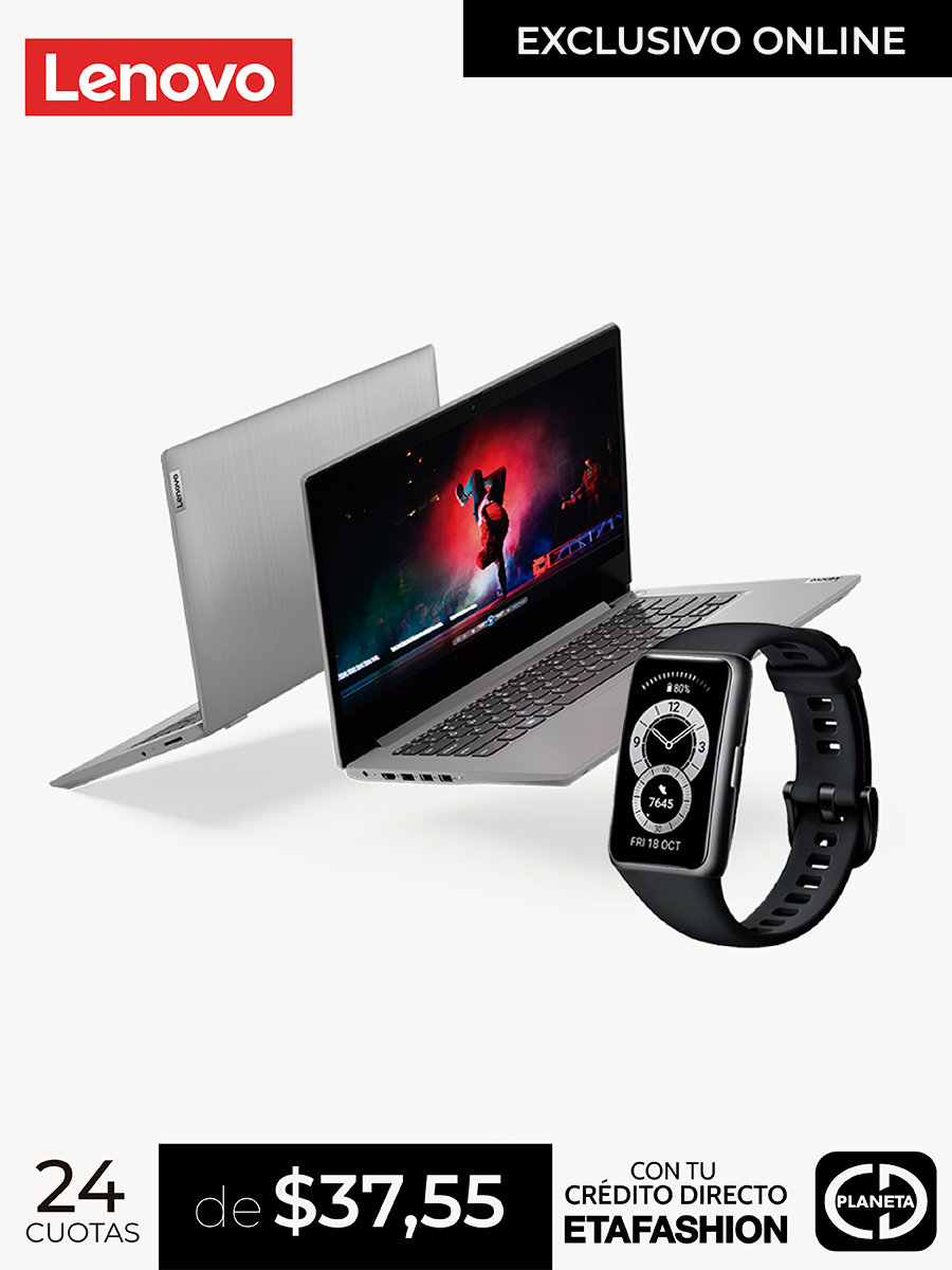 Laptop Lenovo Core i3 15.6" SSD 128 Gb Gratis Smart Band Huawei 6