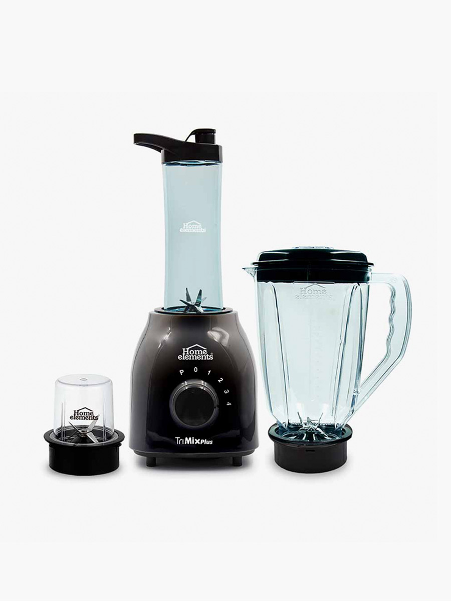 Licuadora 3 en 1 Tri-Mix HEBL302N / Negro - Home Elements