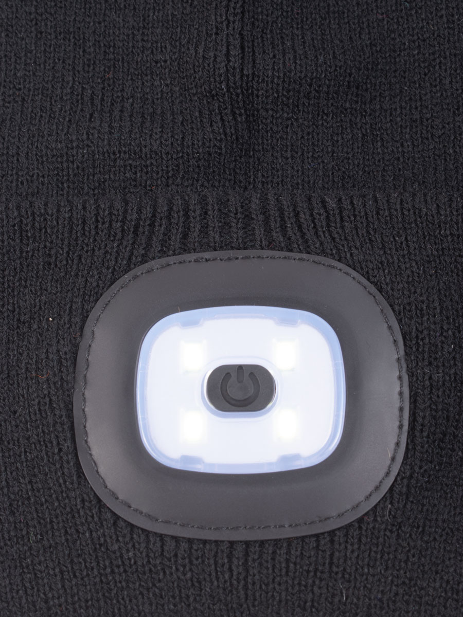 Gorro tejido con luz led