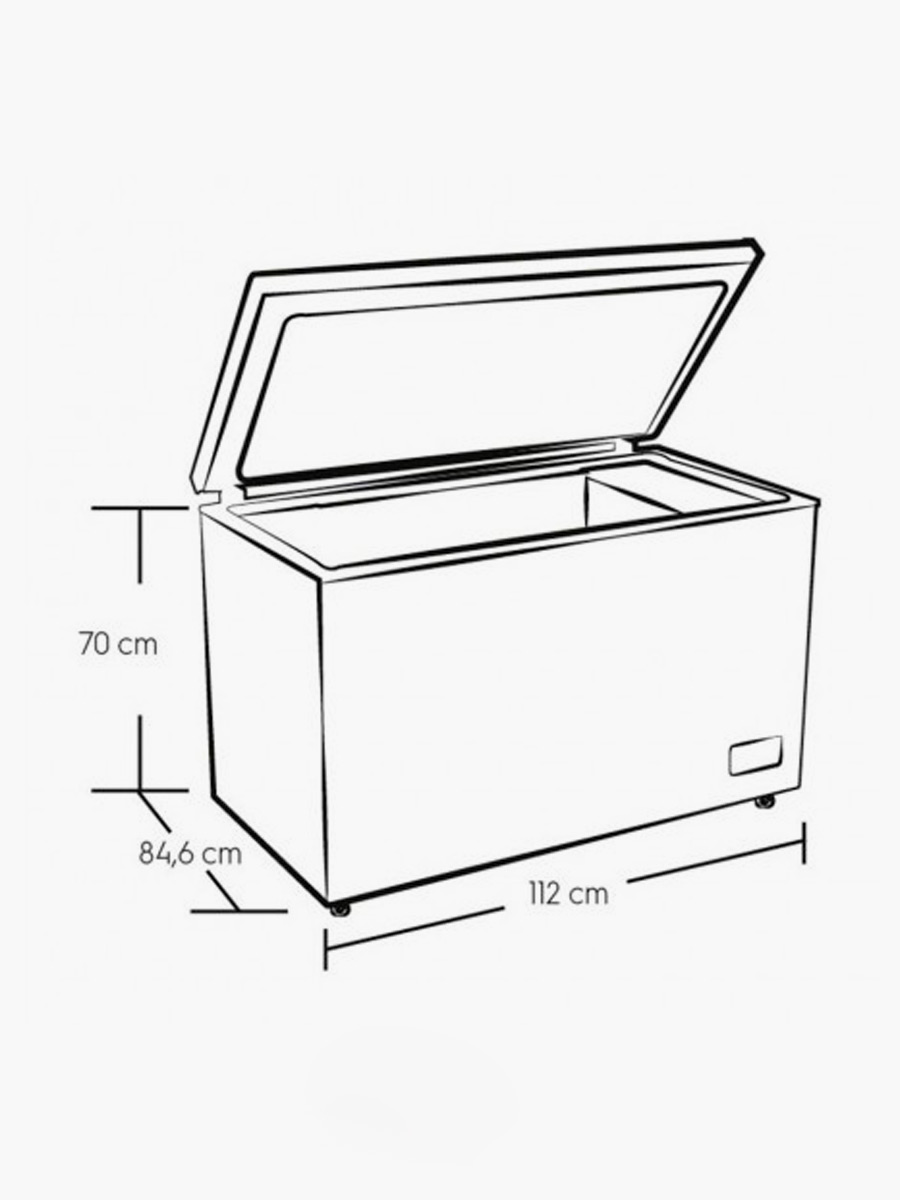 Congelador Frost Horizontal Electrolux EFC70W6HTW 316 Litros | Blanco
