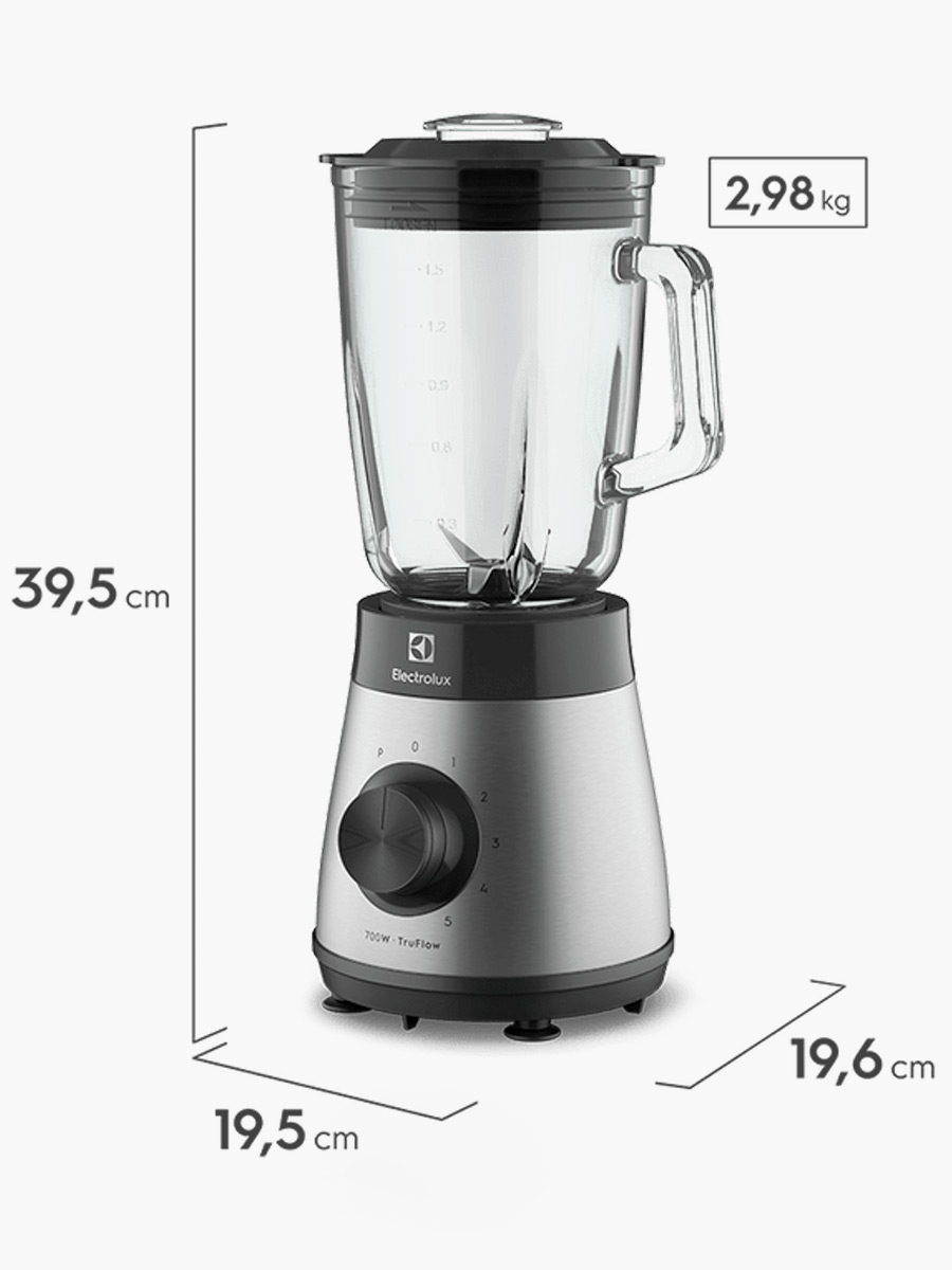 Licuadora Electrolux 5 Velocidades + Pulse Experience EBS30 700W | Gris
