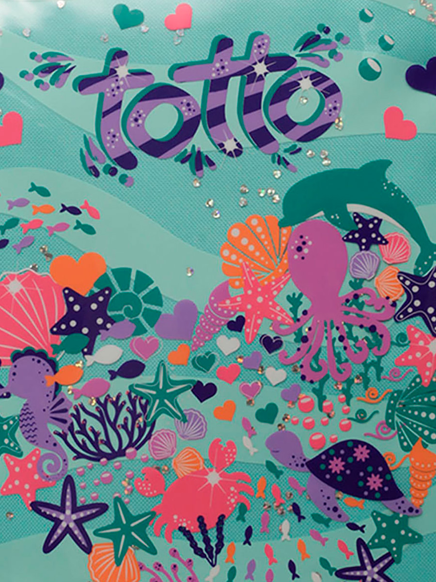 Totto - Mochila Ruedas Infantil Confetti Happy