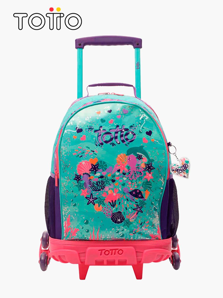 Totto - Mochila Ruedas Infantil Confetti Happy