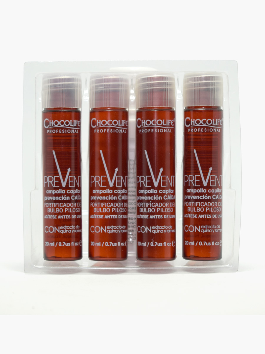 Ampollas Tónico Prevención Caída Profesional X4 - Chocolife