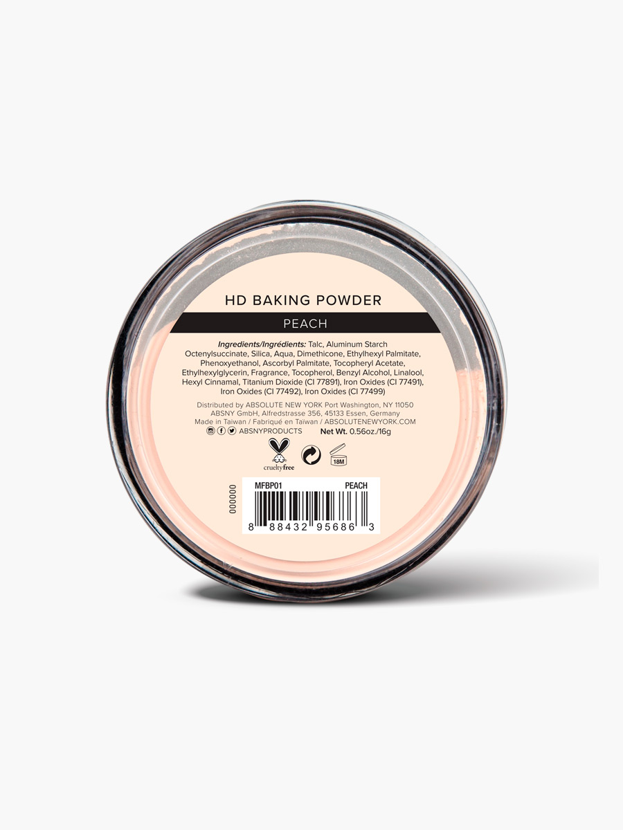 Absolute New York - Polvo Suelto HD Baking Powder Peach
