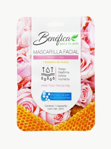 Benéfica - Mascarilla <em class="search-results-highlight">Rosas</em> y Miel