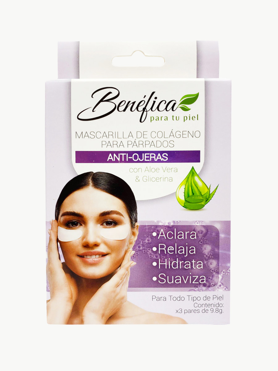 Benéfica - Mascarilla de Párpados Anti-Ojeras Pack X3
