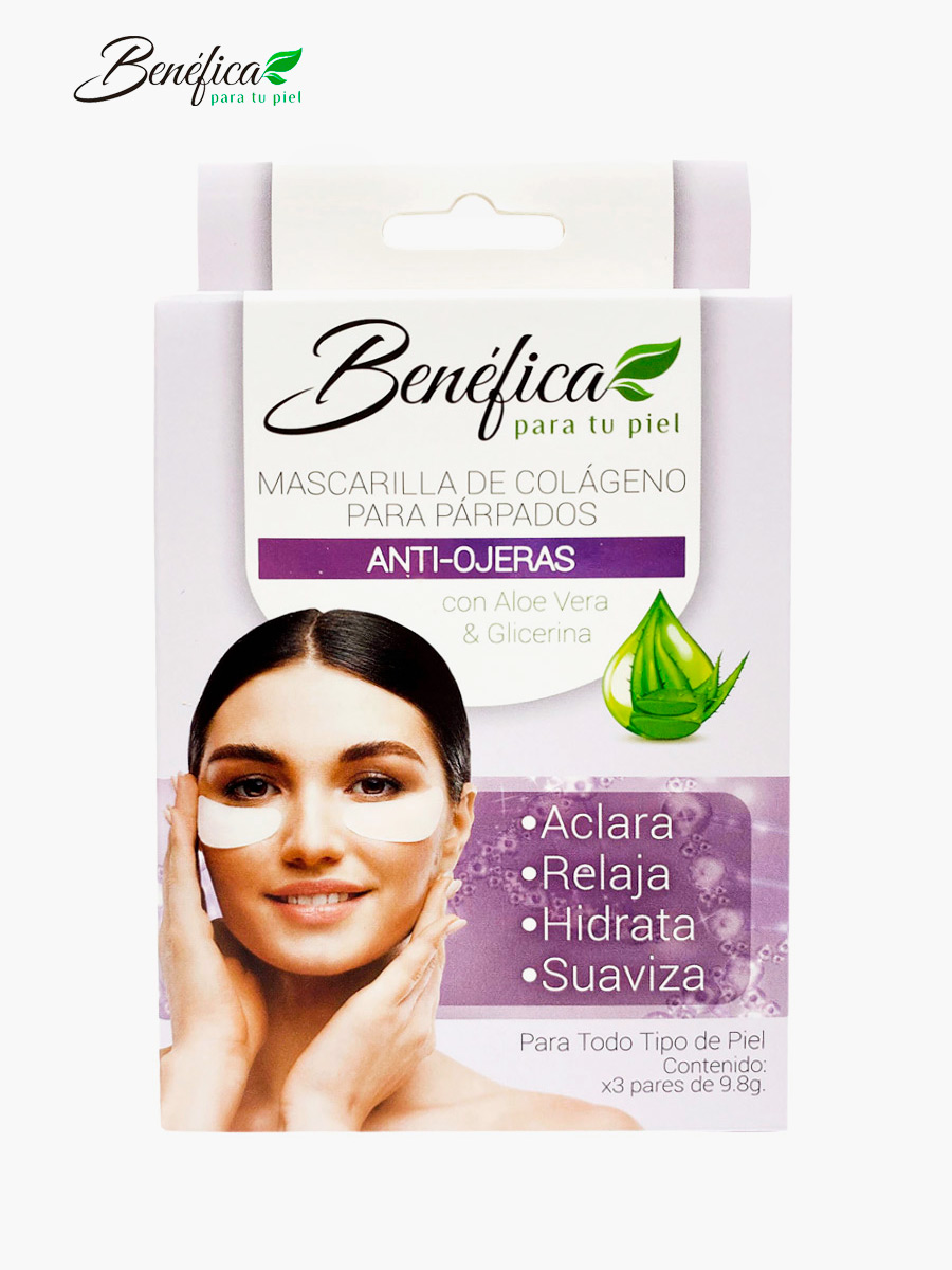 Benéfica - Mascarilla de Párpados Anti-Ojeras Pack X3