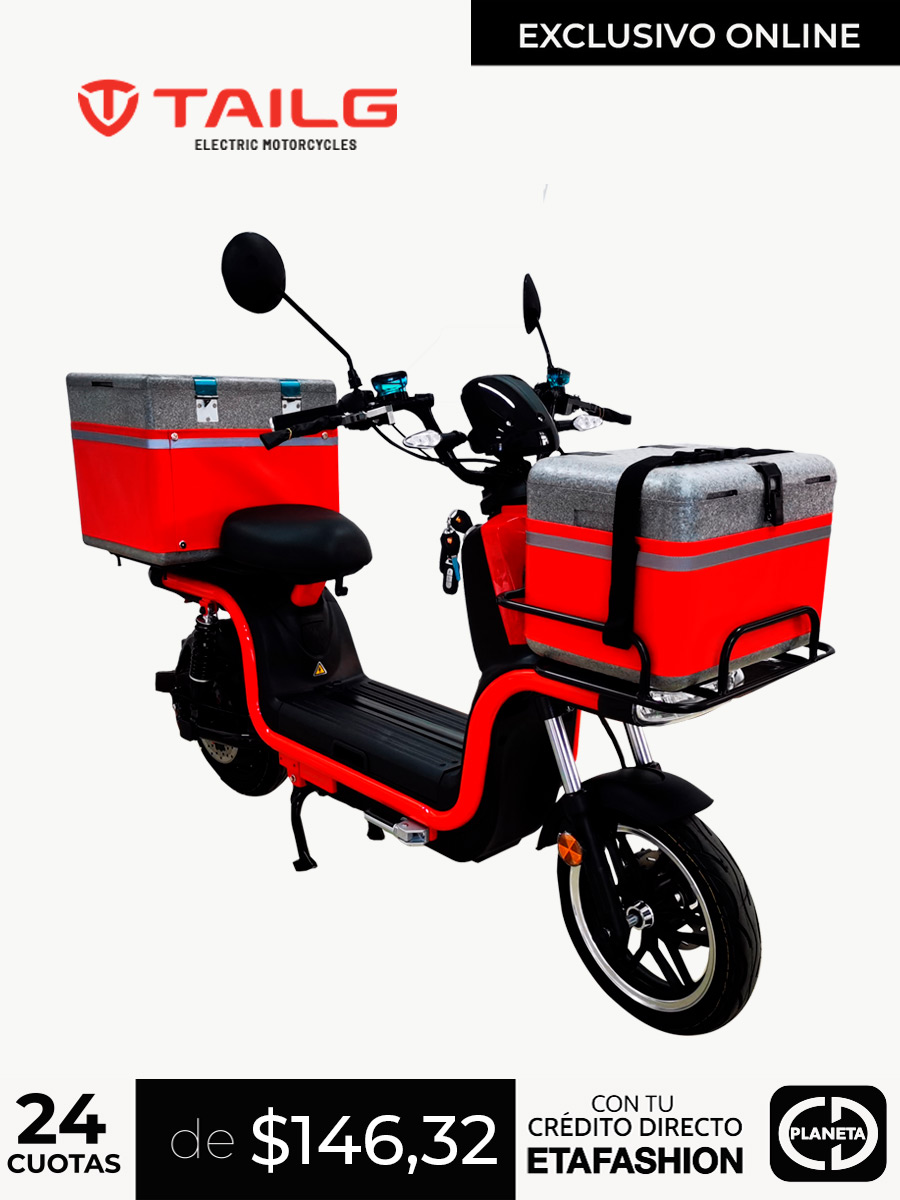 Motocicleta Eléctrica Tailg Umeal / Rojo