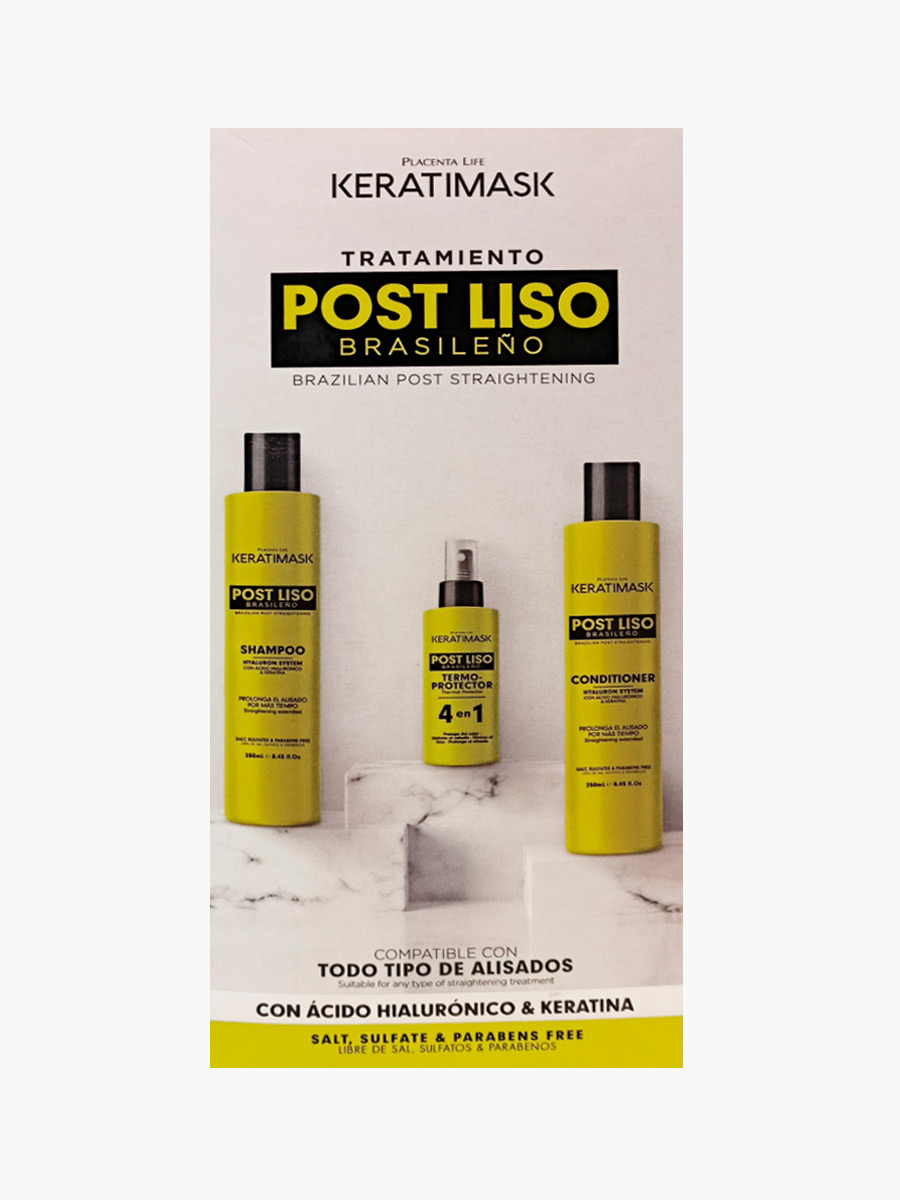 Placenta Life - Kit Keratimask Post Liso Brasileño
