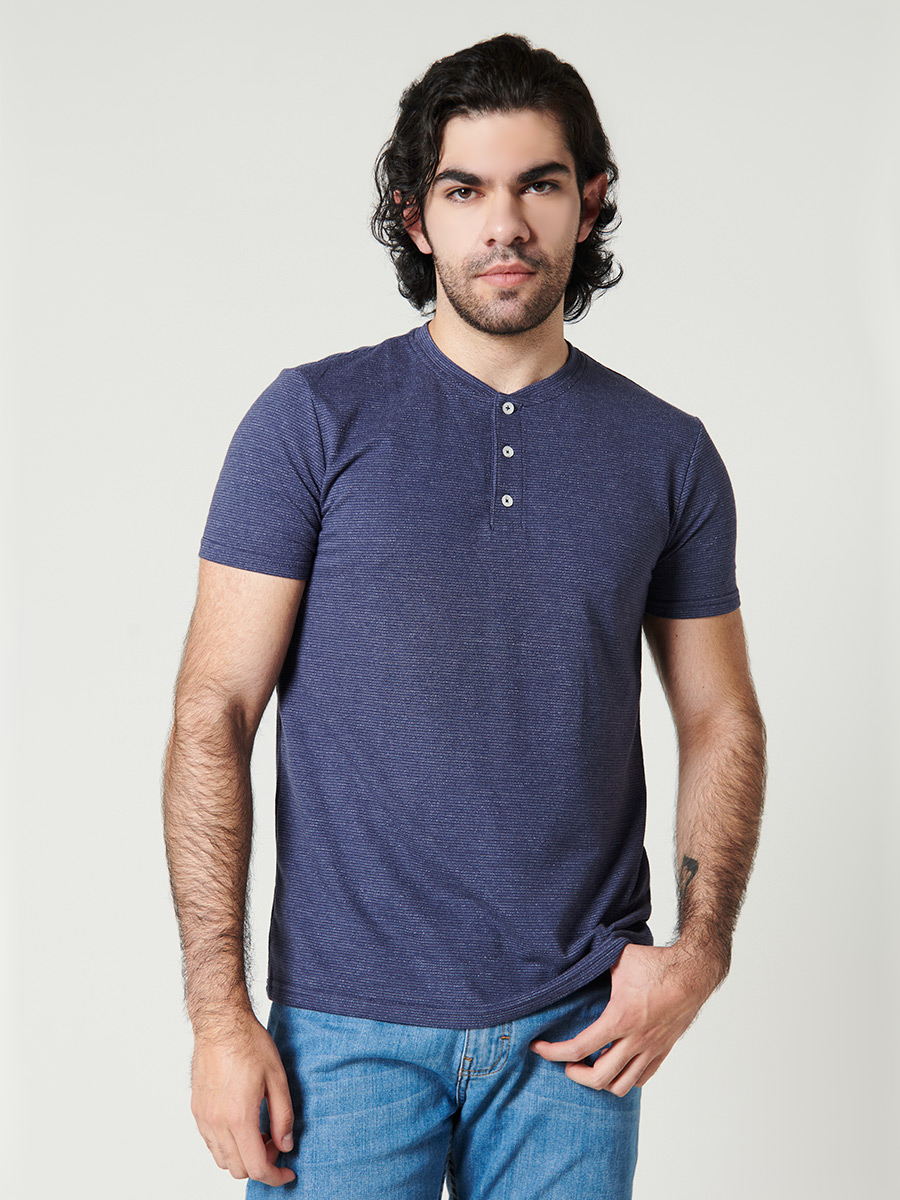 Camiseta Henley - Etabasic