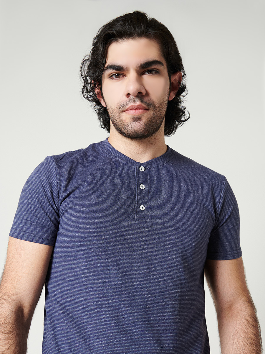Camiseta Henley - Etabasic