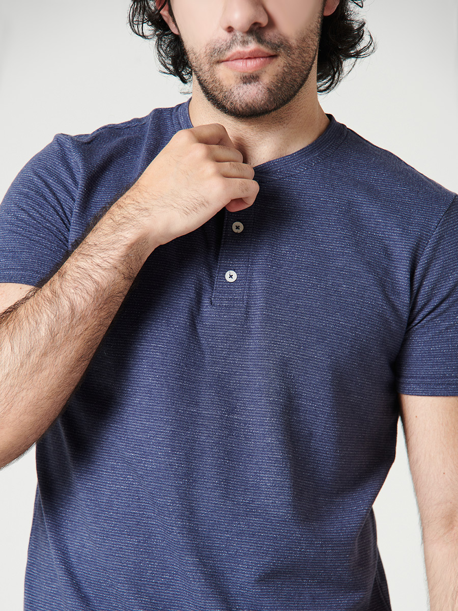 Camiseta Henley - Etabasic