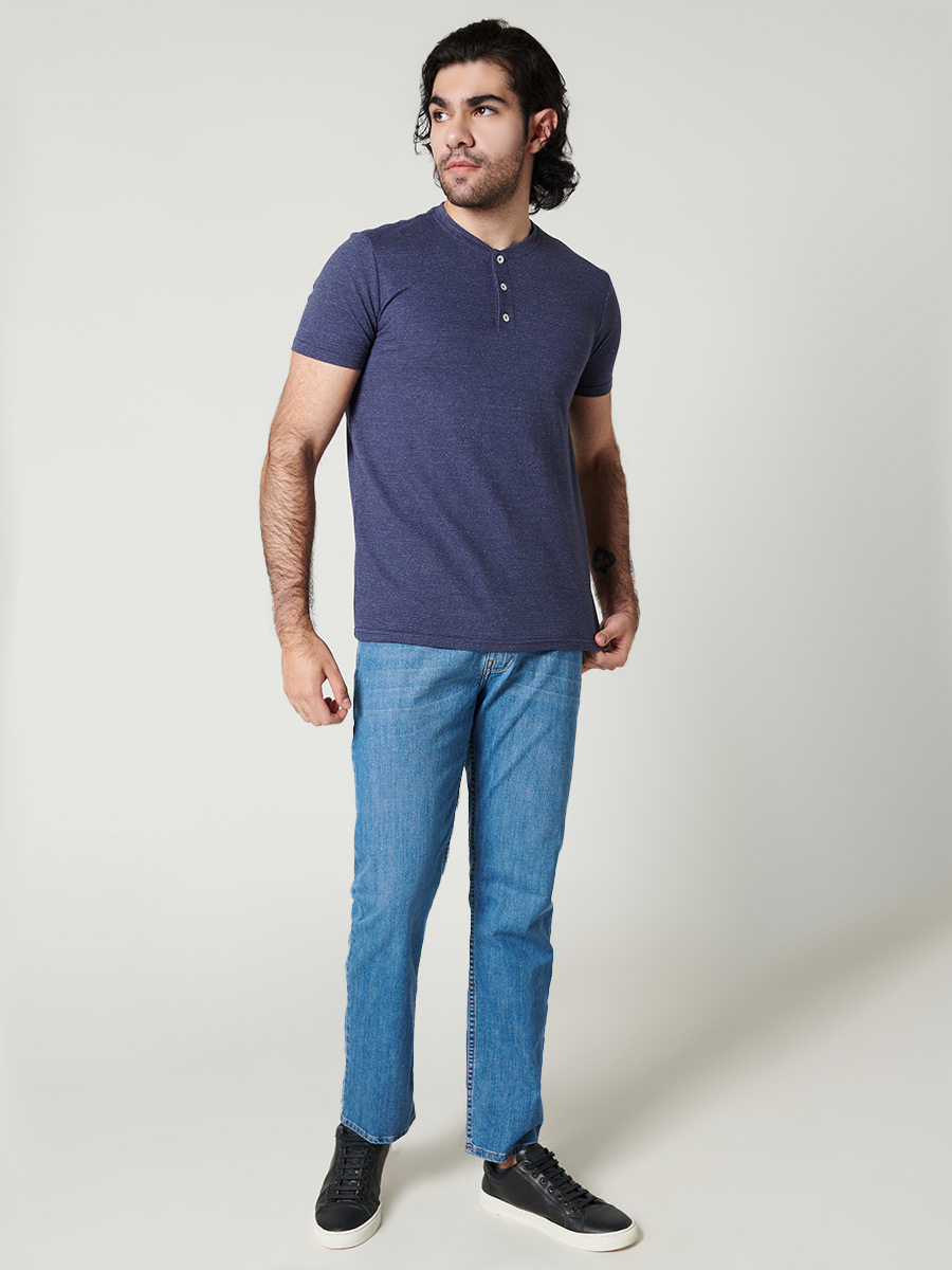 Camiseta Henley - Etabasic