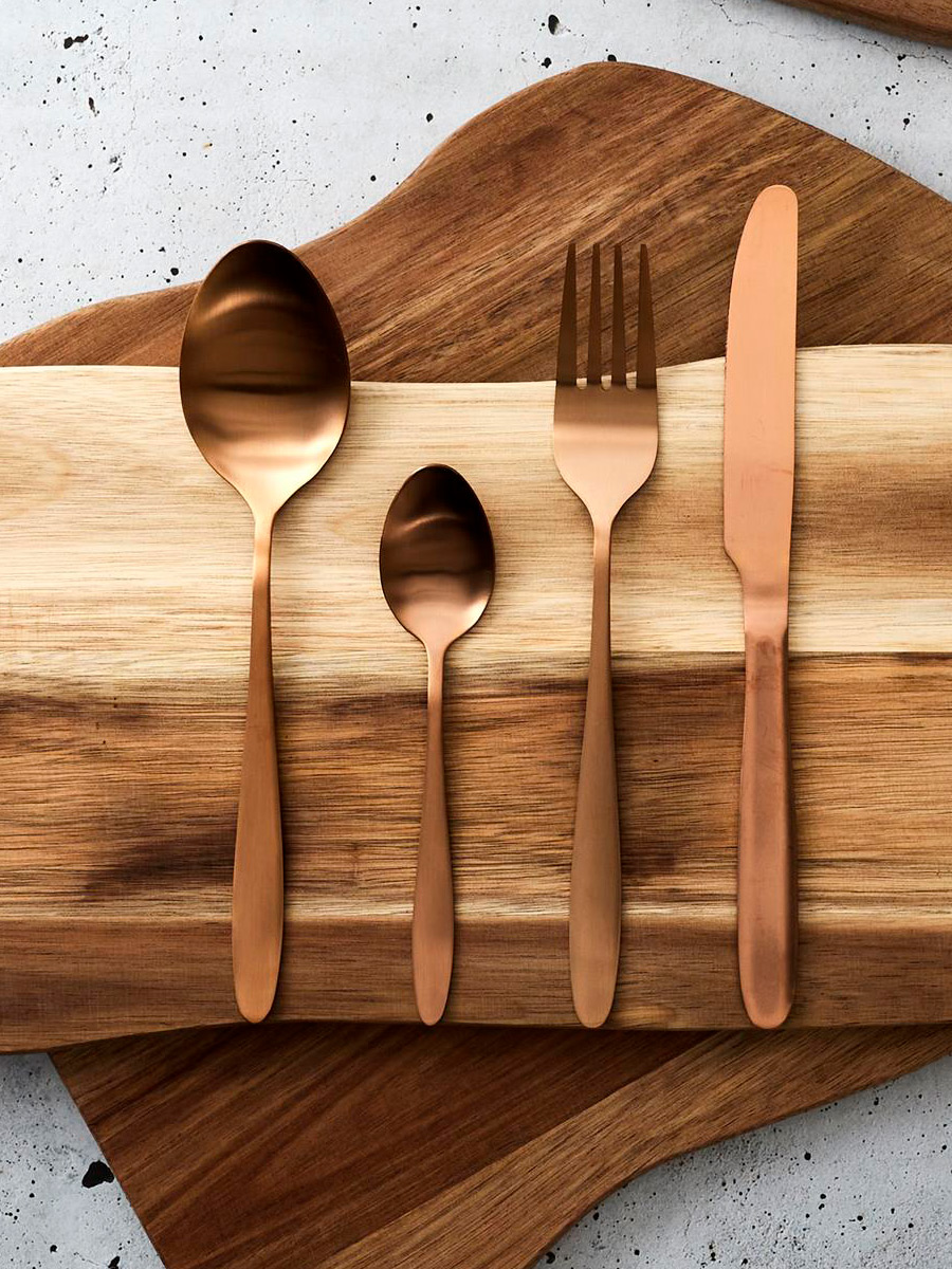 Set de cubiertos 16 Pzs / Cobre