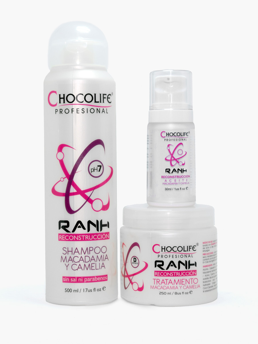 Pack Shampoo + Repolizador + Aceite de Macadamia - Chocolife