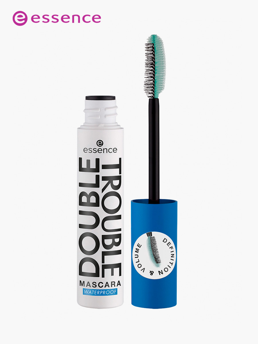 Máscara De Pestañas Double Trouble 12 Ml Waterproof Essence