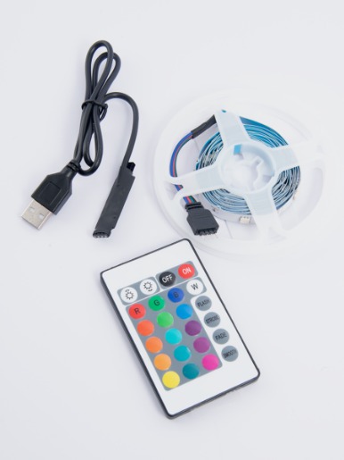 Kit Combo LED 4 en 1 (Teclado, Auriculares, Mouse, Tira LED)