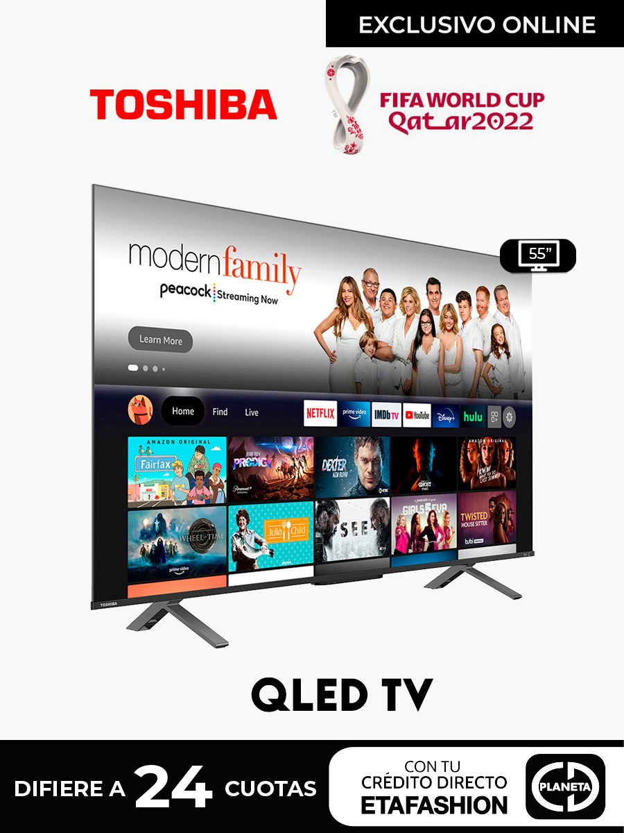 Smart TV Toshiba 55" 4K QLED Ultra HD
