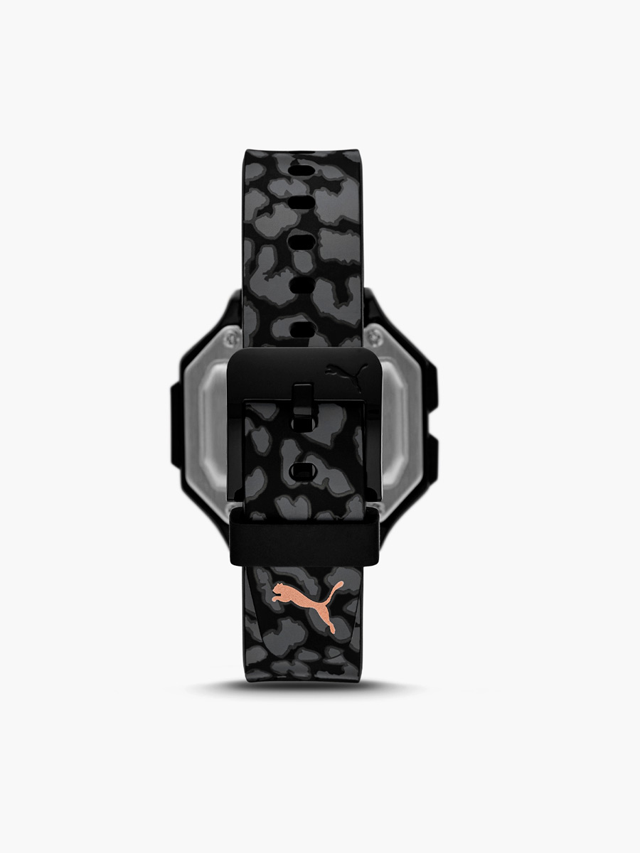 Reloj Puma Remix Animal Print Correa Goma / Negro