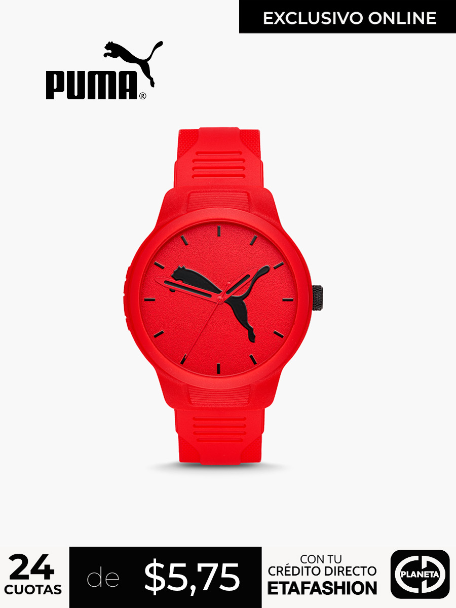 Reloj Puma Faster Correa Goma / Rojo