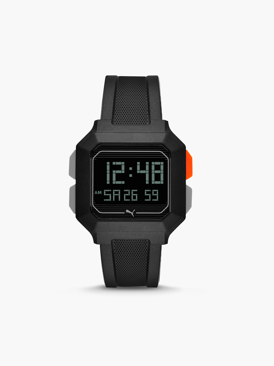 Reloj Puma Remix LCD Correa Goma / Negro