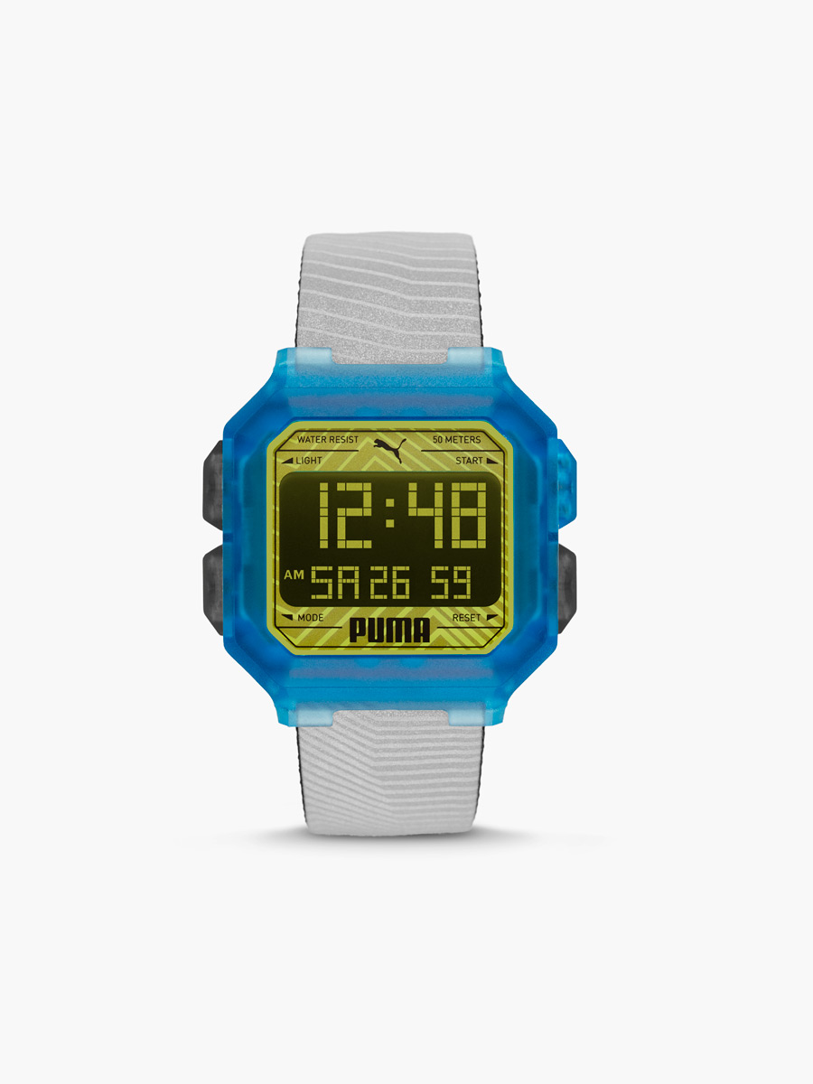 Reloj Puma Remix LCD Correa Goma / Gris