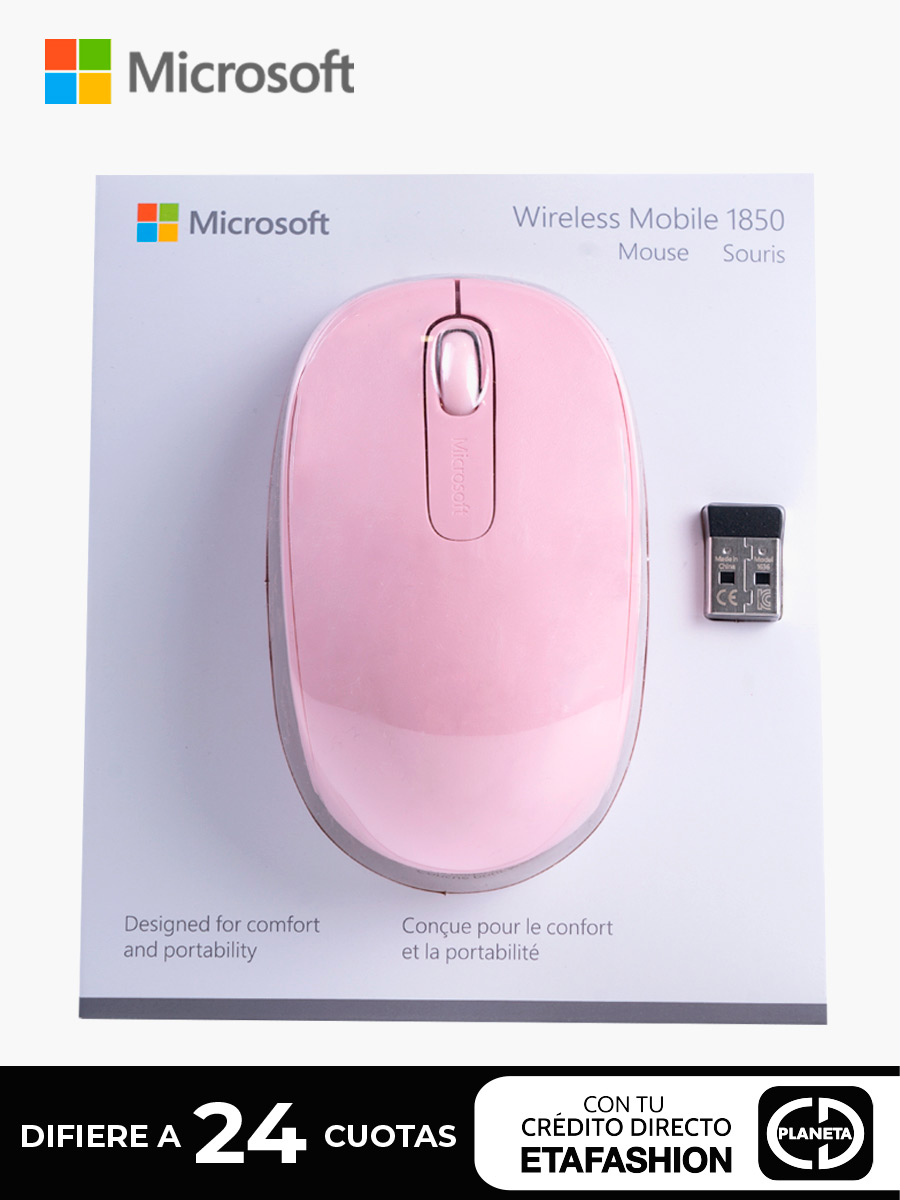 Mouse Wireless Mobile 1850 / Rosa