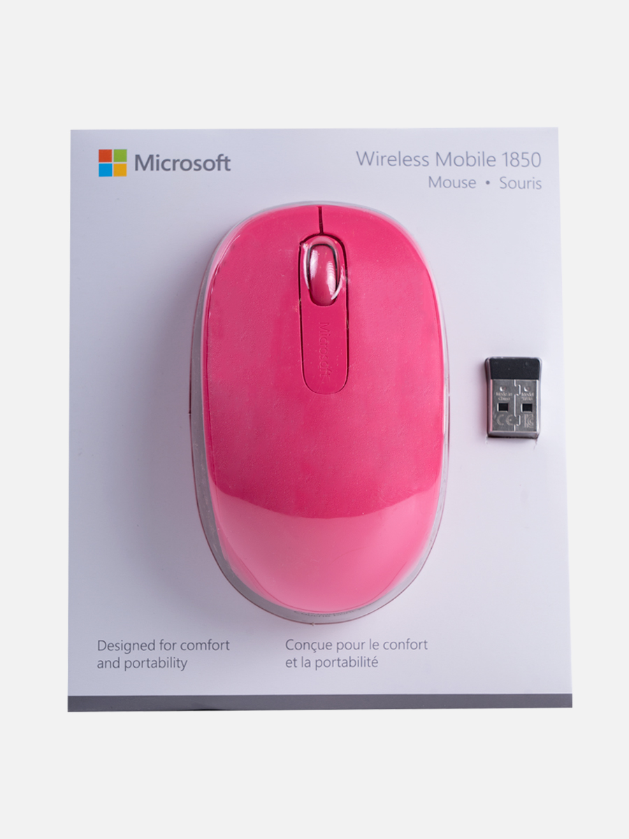 Mouse Wireless Mobile 1850 / Fuxia