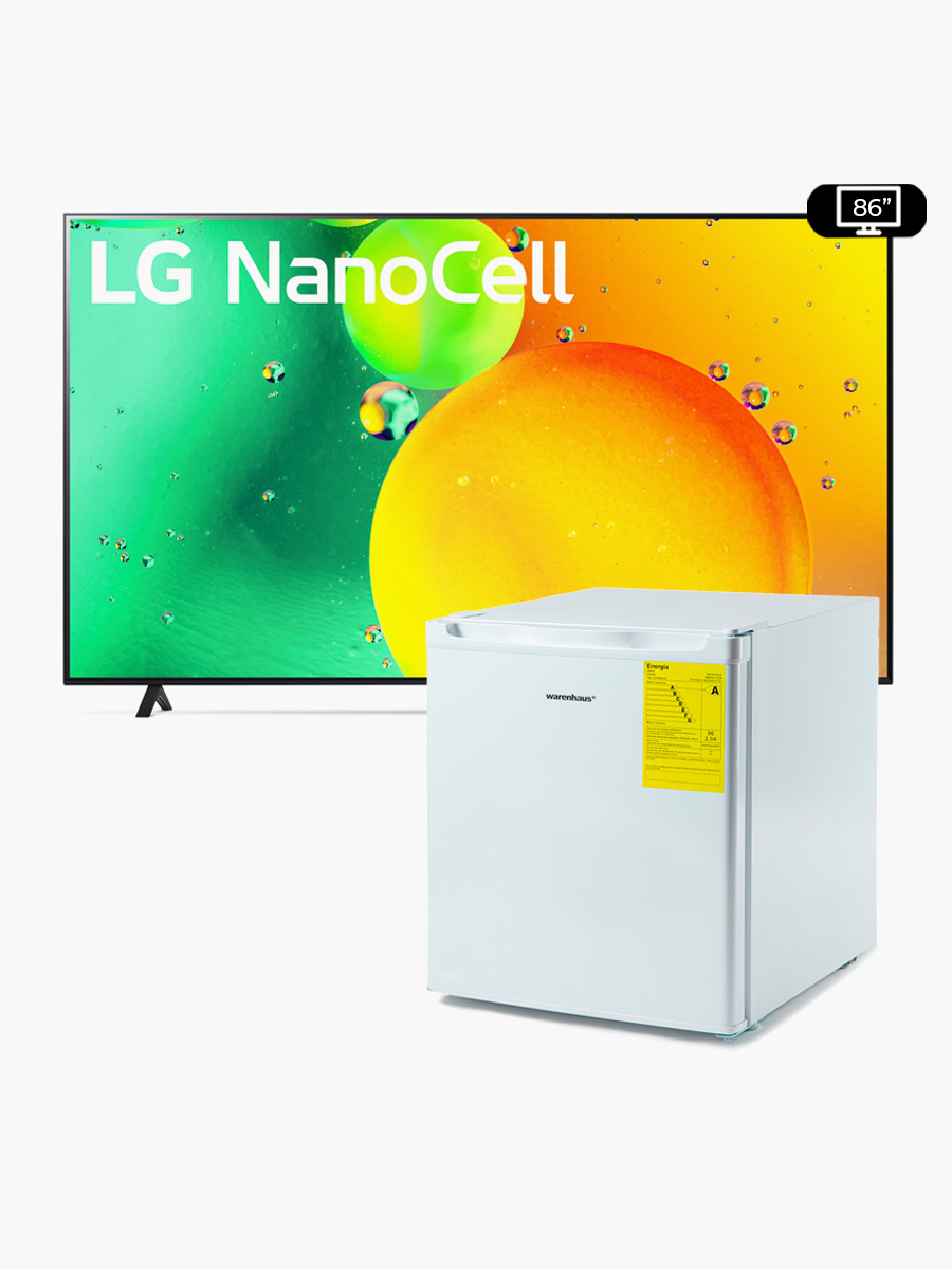 Combo Smart TV LG NANOCELL 86"" 4K NANO75SQA + Magic Control + Minibar Warenhouse