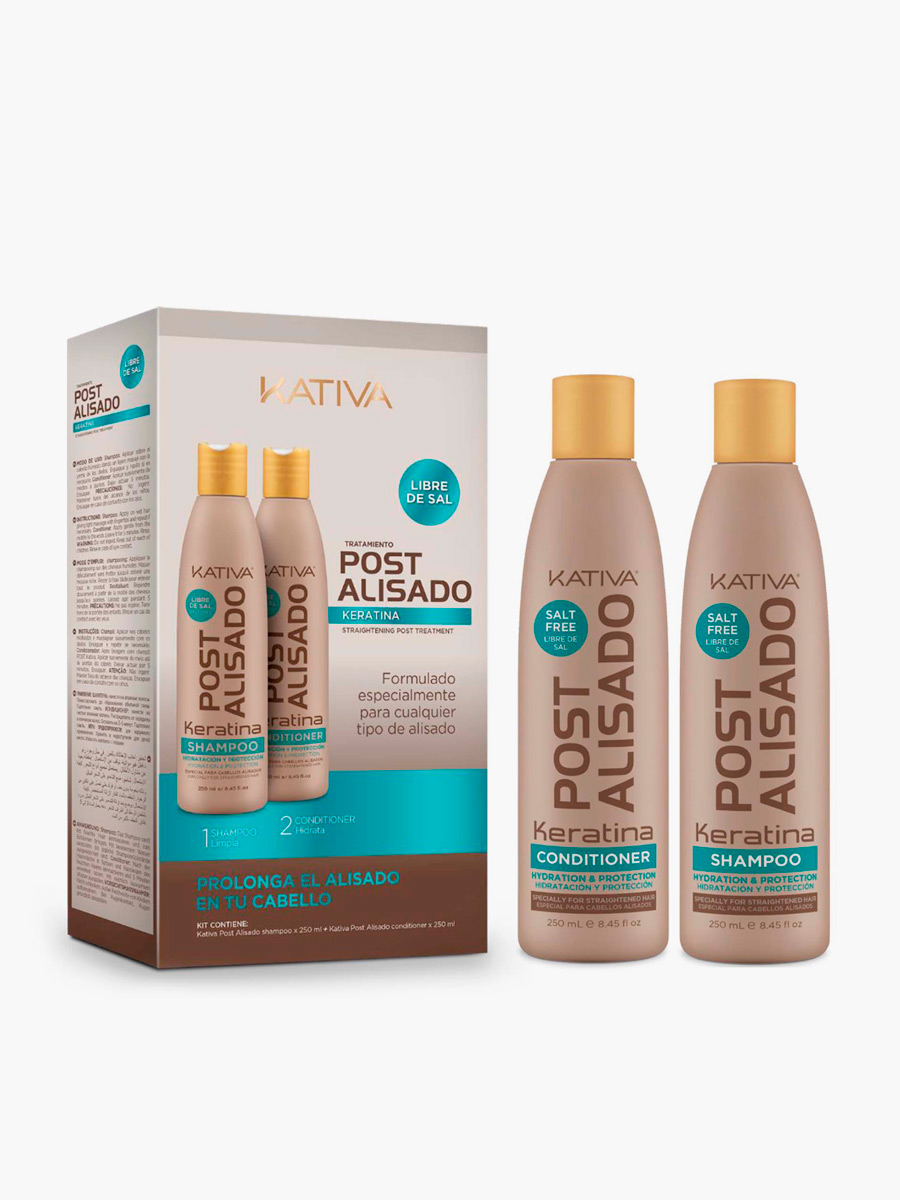Kativa - Kit Post Alisado Shampoo + Acondicionador