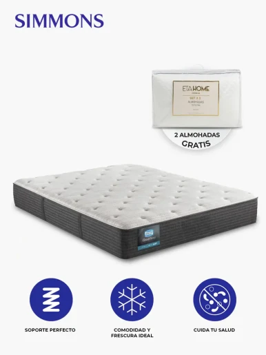 Colchón Simmons 2 Plazas Erica Luxury Soft