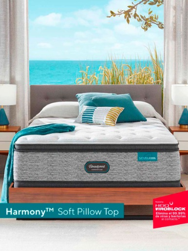 Colchón <em class="search-results-highlight">Simmons</em> 2  ½ Plazas Harmony Soft Pillow Top