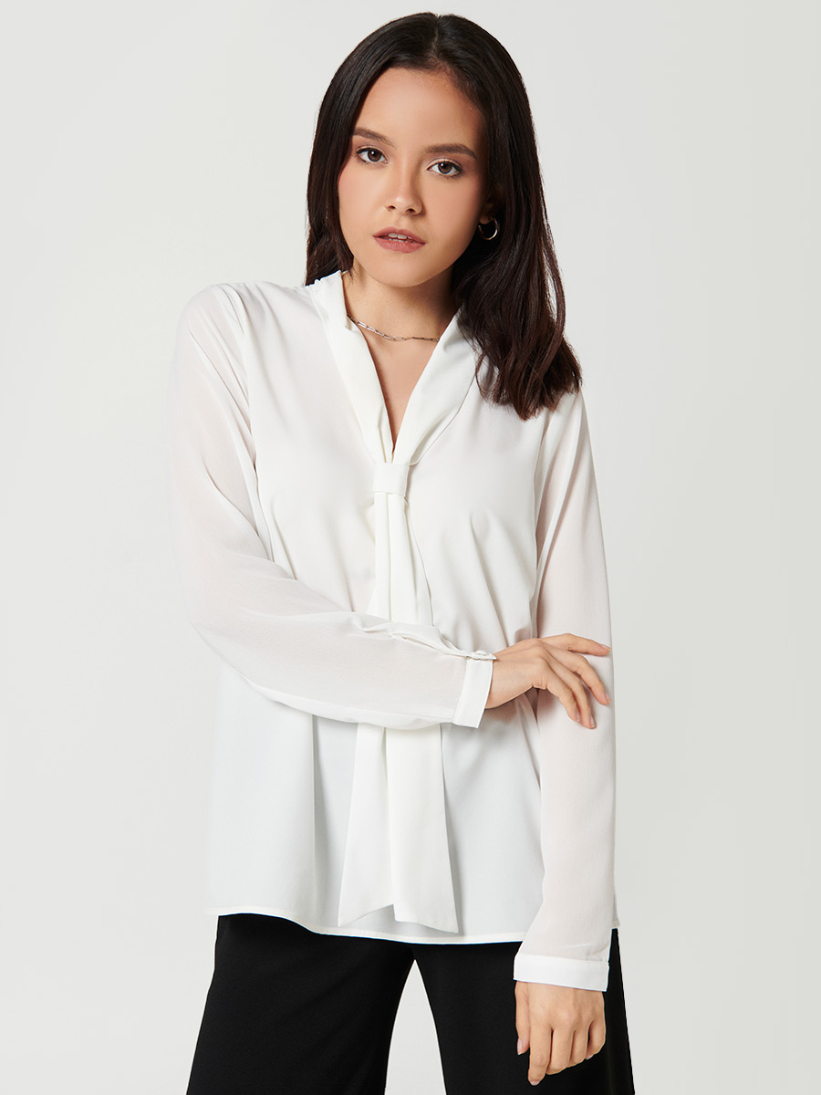 Blusa cuello en V - Lady Eta