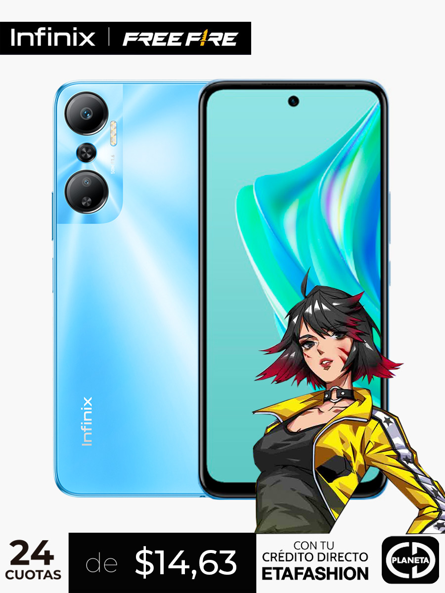 Celular Infinix HOT 20 FREE FIRE Edición Especial 128GB / Azul