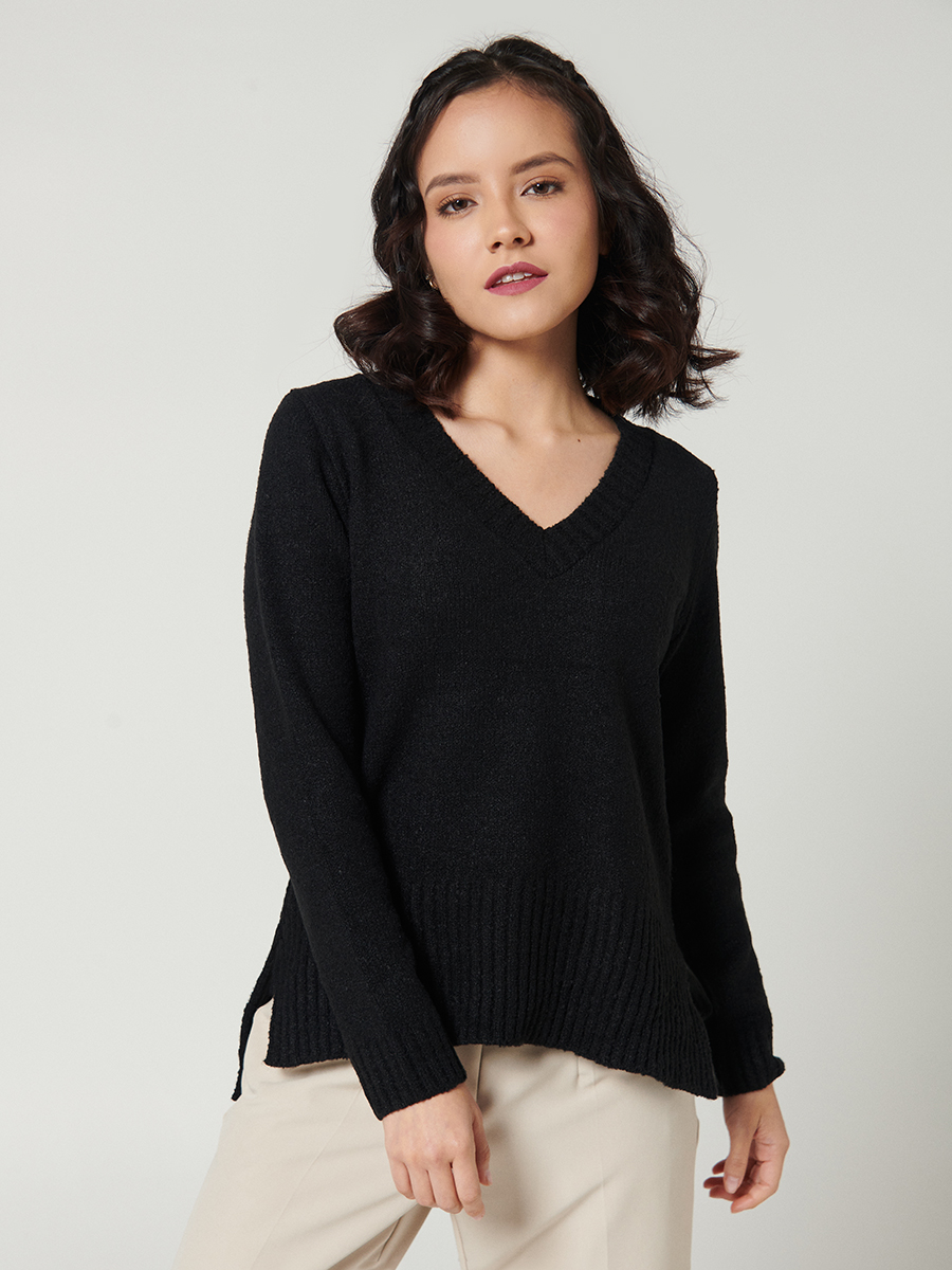 Sweater cuello en V - Labelle