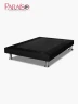 Base de cama Paraíso 3 Plazas Microcuero | Negro