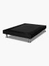 Base de cama Paraíso 3 Plazas Microcuero | Negro
