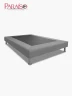 Base de cama Paraíso 2 ½ Plazas Microfibra | Gris