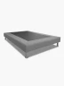 Base de cama Paraíso 2 ½ Plazas Microfibra | Gris